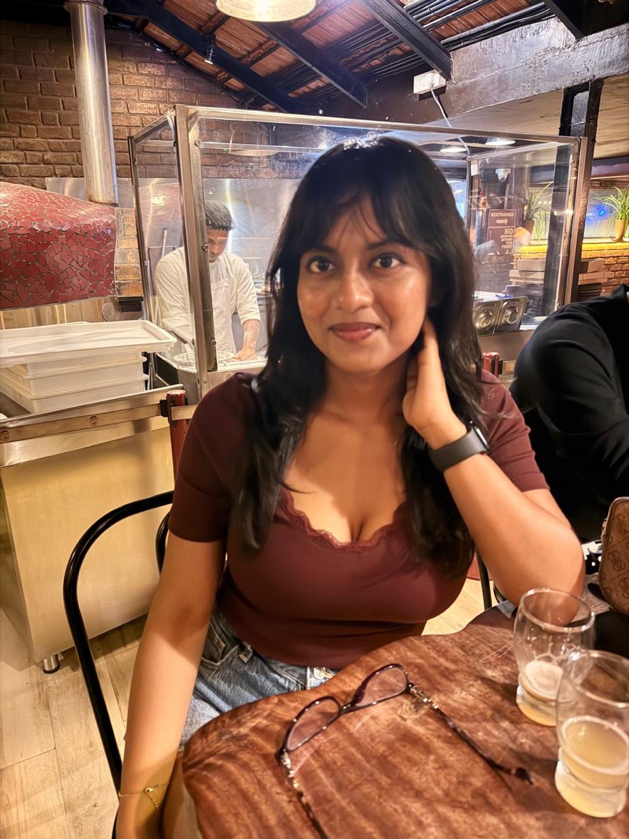 Madhumita Moi smiling
