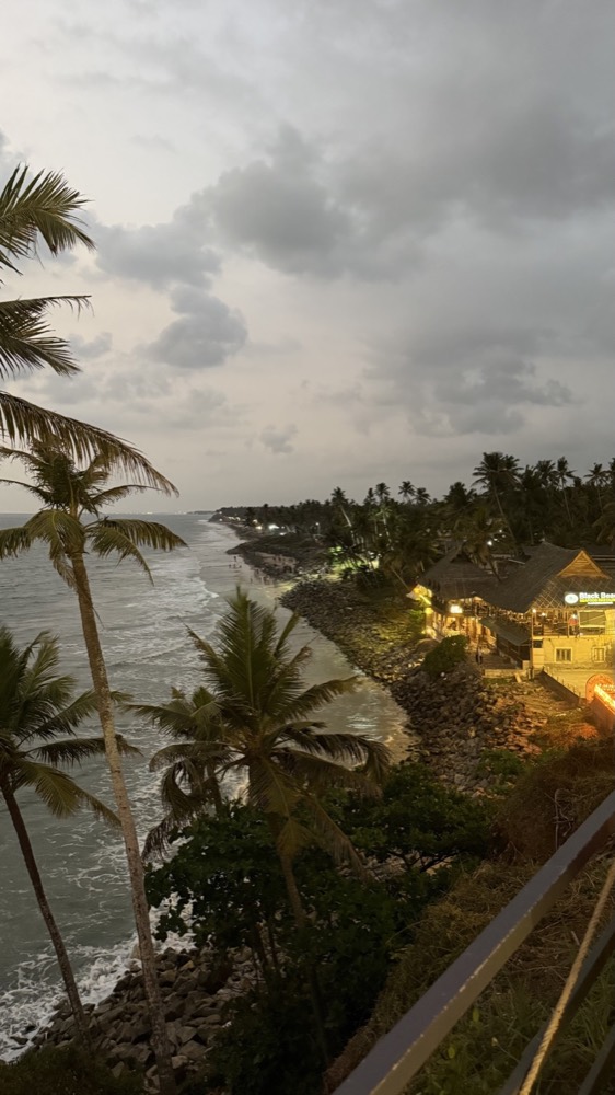 A view from the cliffs of Varkala