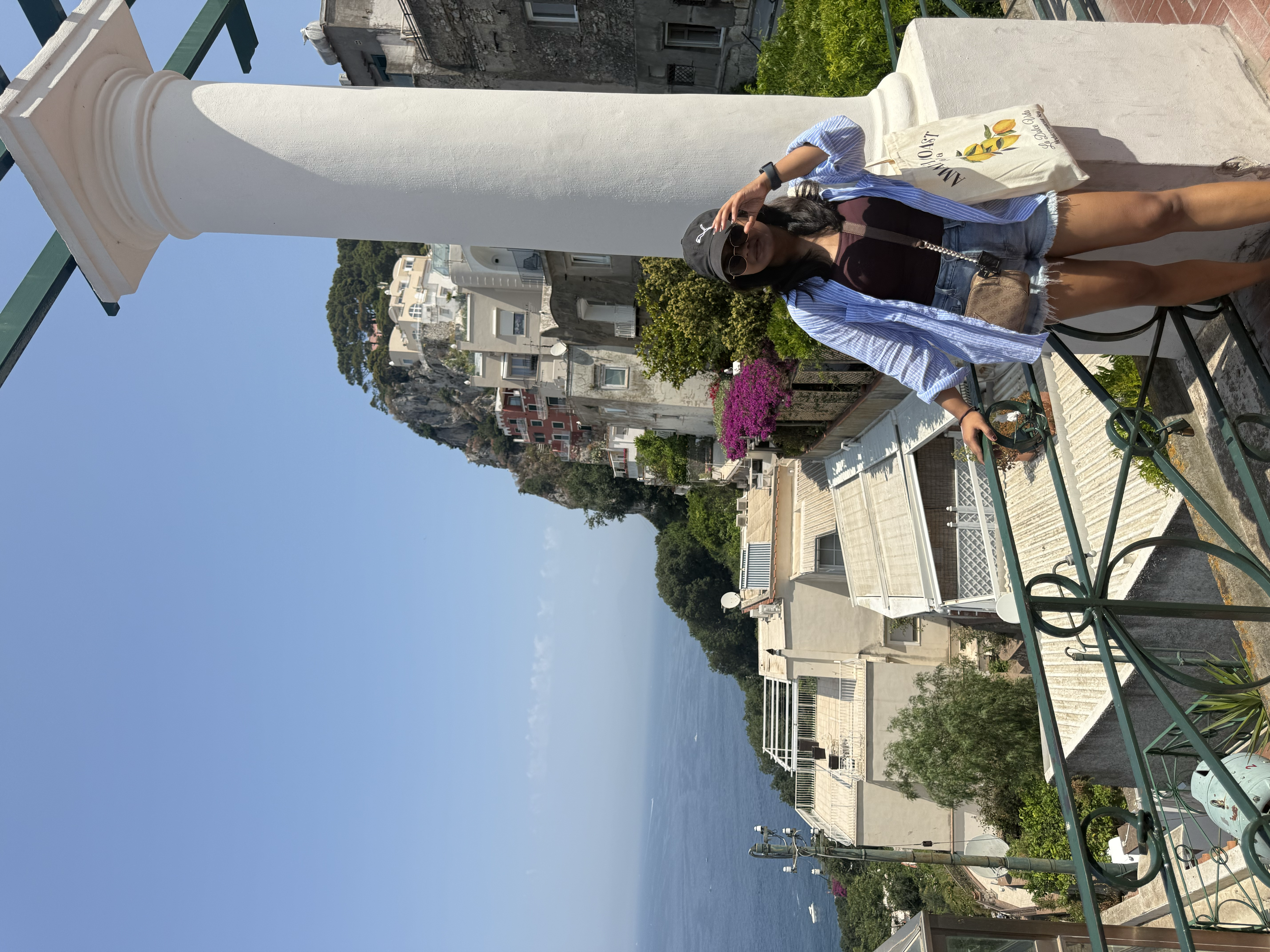 Amalfi Coast sailboat view