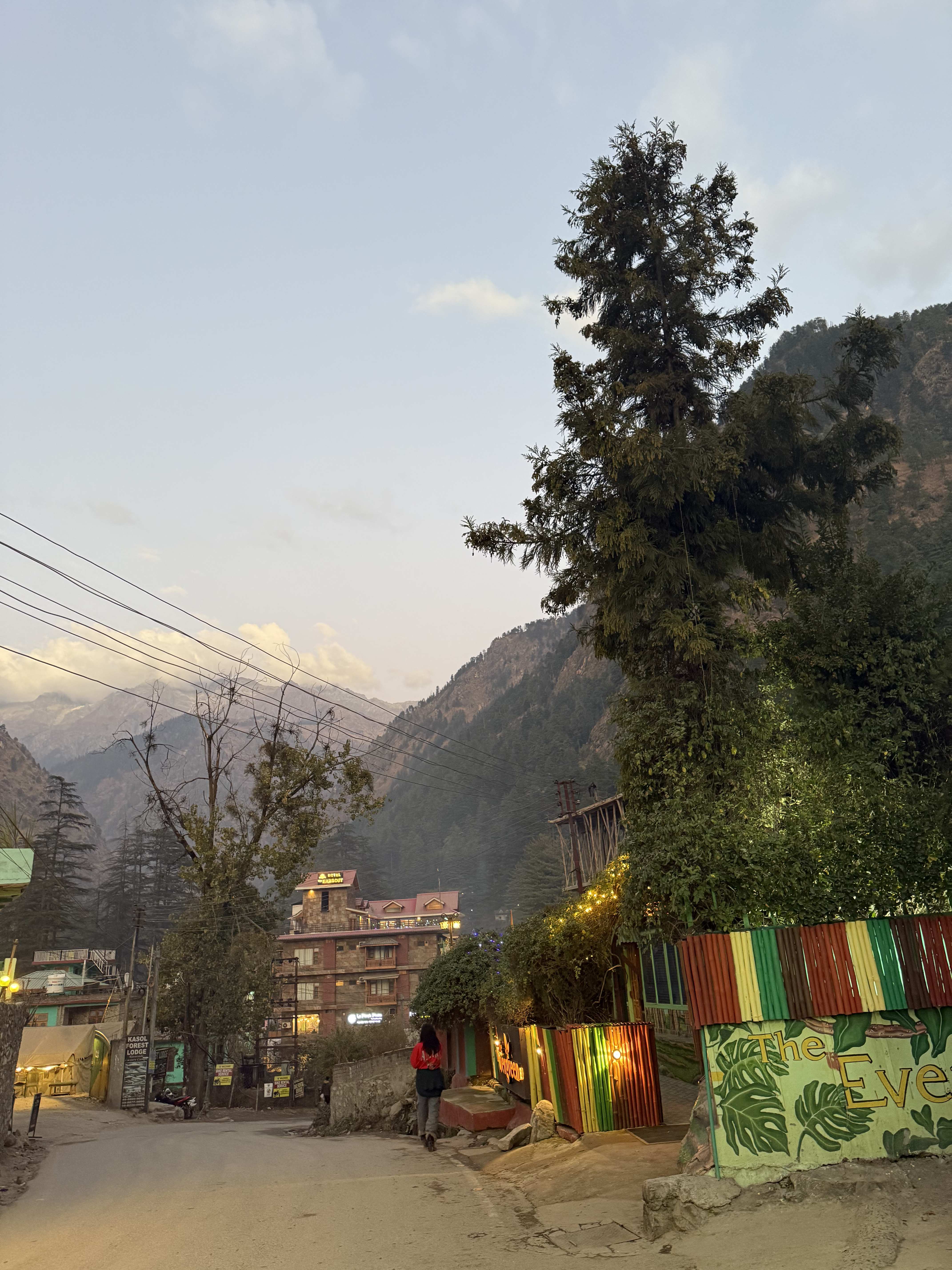 Serene mountain valley