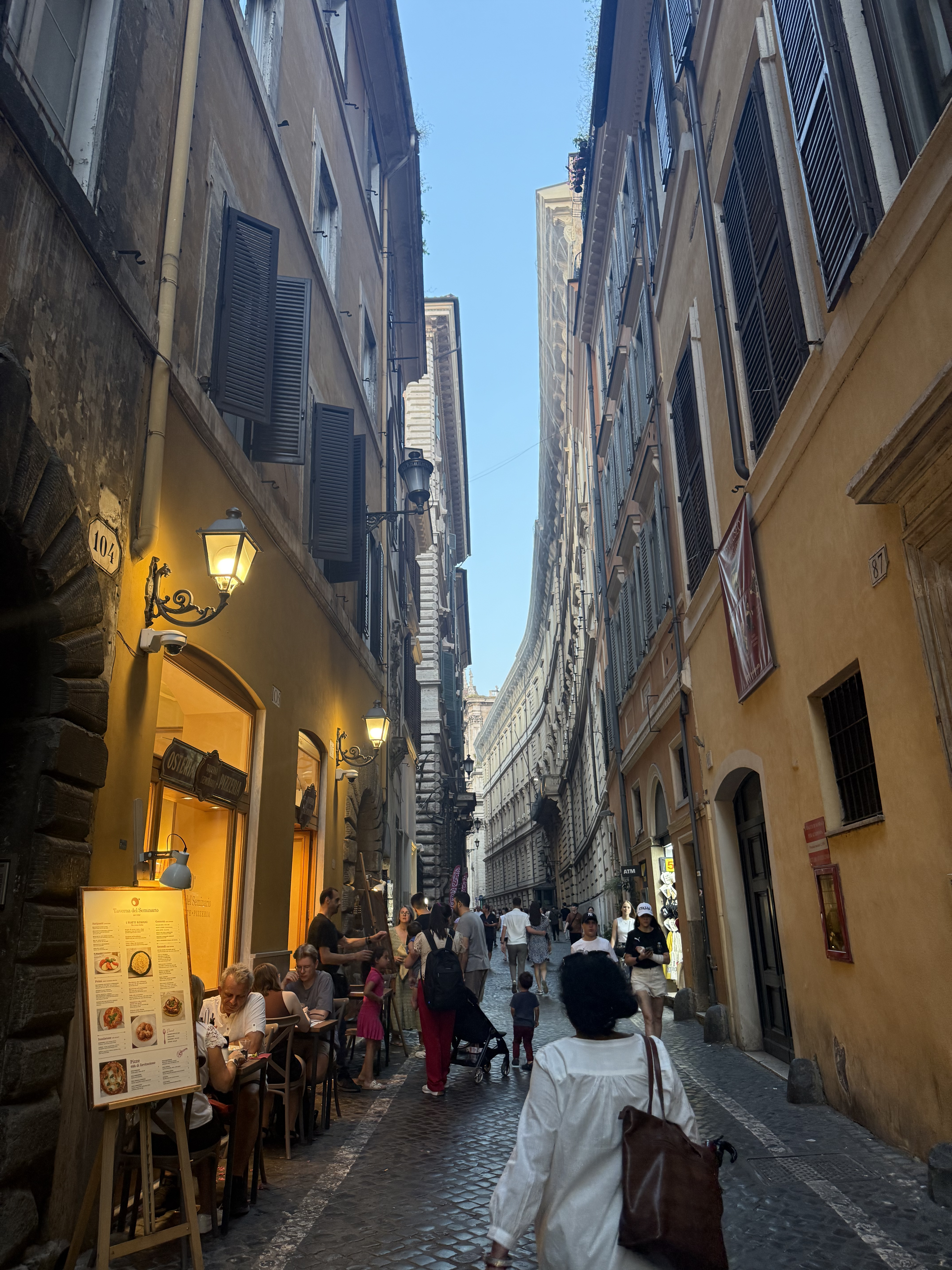 Authentic Roman street cafe