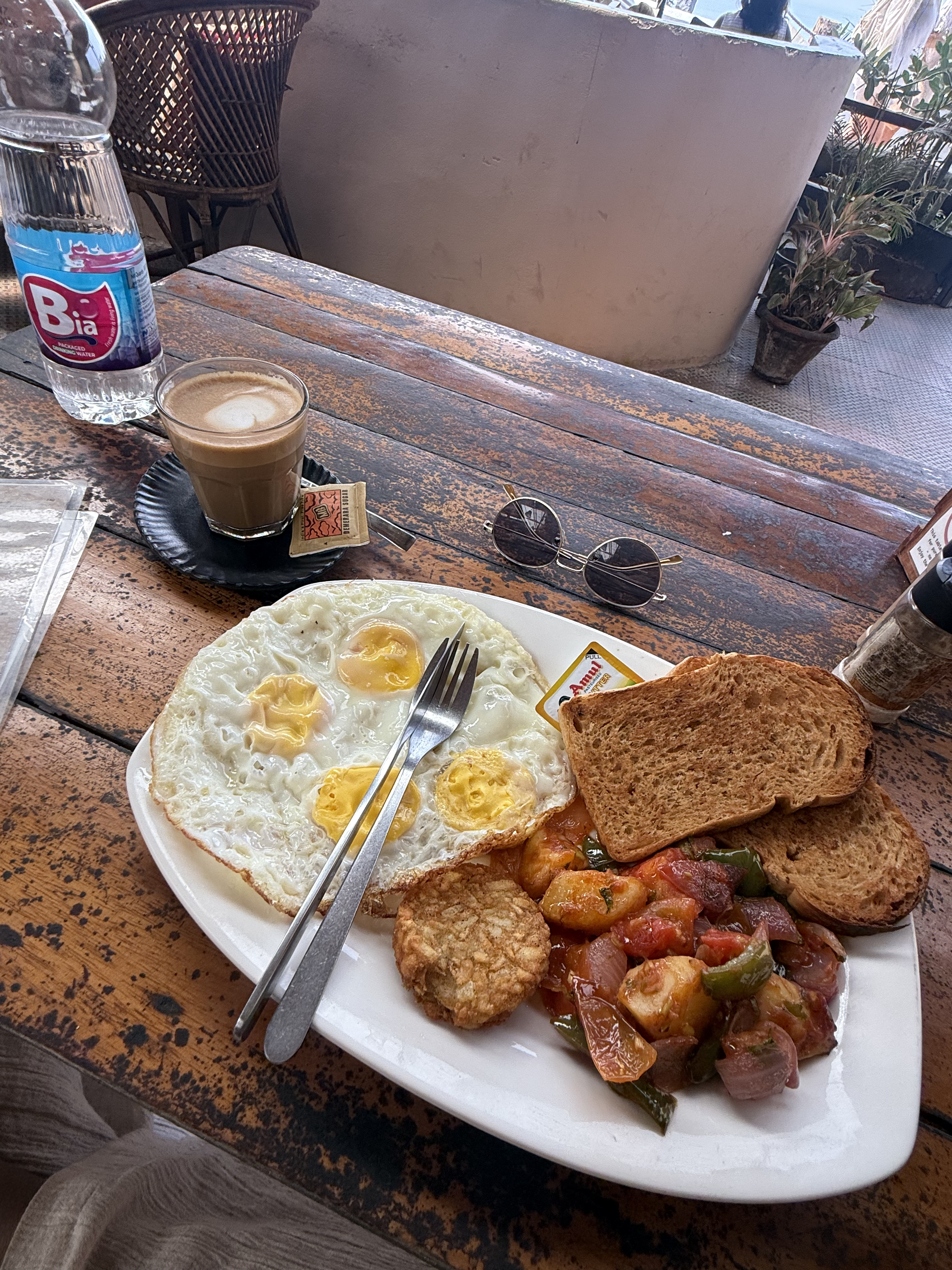 Simple breakfast in Varkala